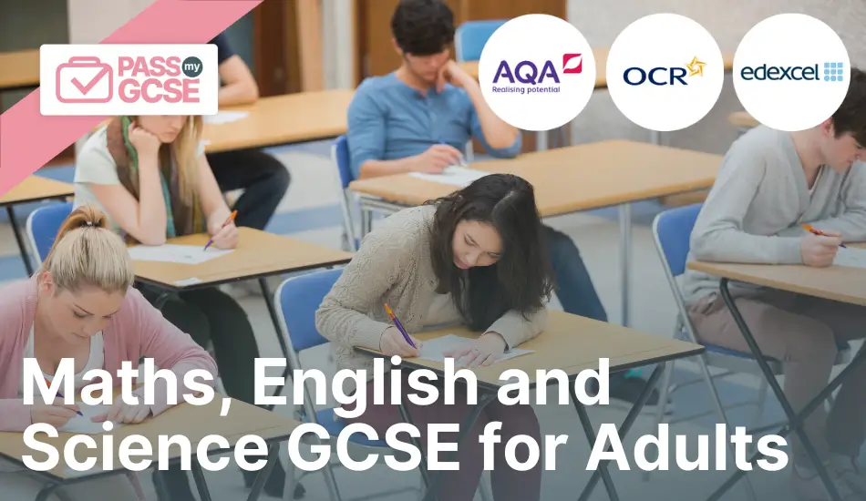 Maths, English and Science GCSE for Adults